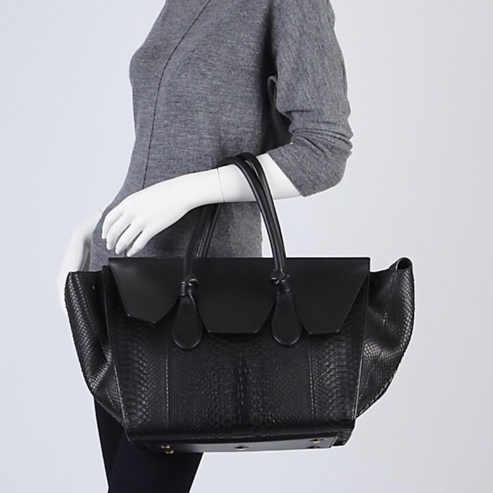 Authentic Python Leather With Calfskin Trimmer - image 3